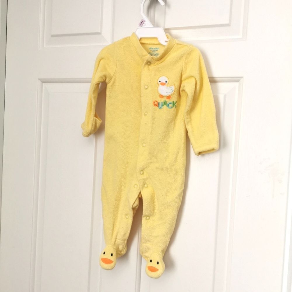 2/$15 Okie-Dokie Terry cloth sleeper size 0-3 m